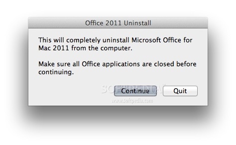 uninstall ms office for mac 2011